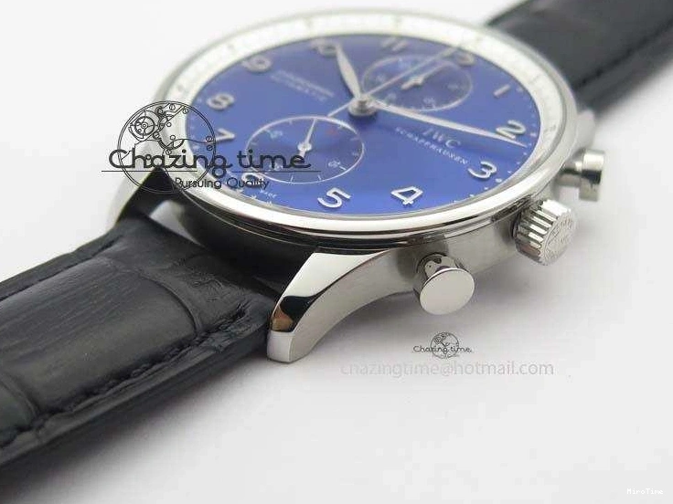 MIROTIME 0410 Portuguese Chrono IW371432 “Laureus” ZF 1:1 Best Edition On Black Leather Strap A79350 (Slim Movement) WaterResistant 7262